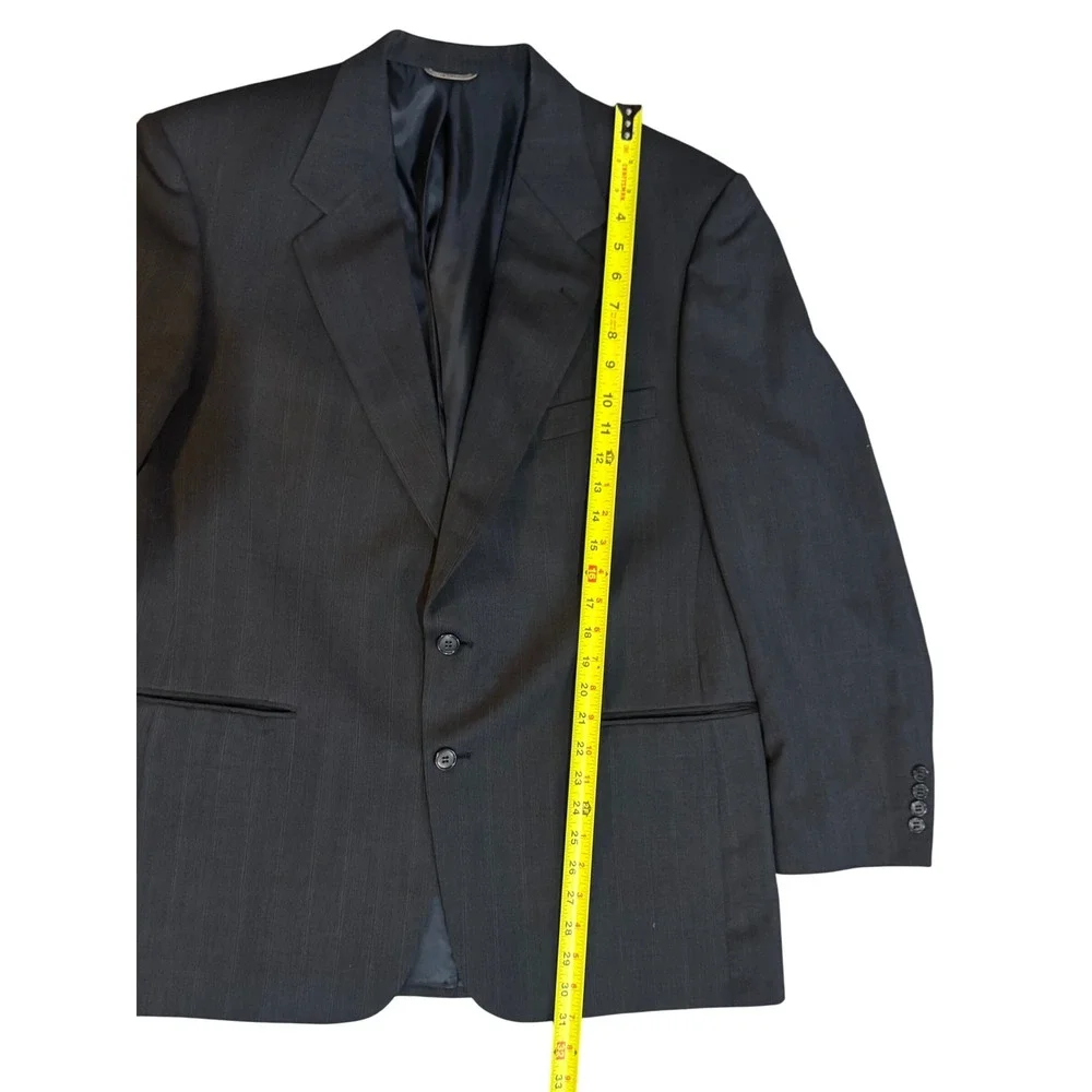 Stafford Executive Blazer Sport Coat 100% Wool Two Button Closure 44R‎
